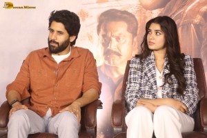 Custody Success Meet attended by Naga Chaitanya and Krithi Shetty