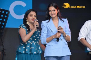 Pictures from the Pre-Release Event of Telugu movie 'DJ Tillu' - attended by Siddhu Jonnalagadda, Simran Choudhary, Harsh Kanumilli, Vimal Krishna and Suryadevara Naga Vamsi