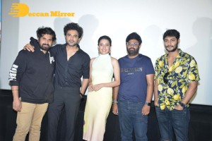 DJ Tillu Trailer Launch Pictures showing cast members Siddhu Jonnalagadda and Neha Shetty