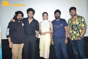 DJ Tillu Trailer Launch Pictures showing cast members Siddhu Jonnalagadda and Neha Shetty
