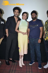 DJ Tillu Trailer Launch Pictures showing cast members Siddhu Jonnalagadda and Neha Shetty