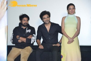 DJ Tillu Trailer Launch Pictures showing cast members Siddhu Jonnalagadda and Neha Shetty