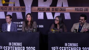 Daayra Trailer Launch attended by Kareena Kapoor, Meghna Gulzar, and Prithviraj Sukumaran