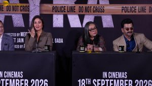 Daayra Trailer Launch attended by Kareena Kapoor, Meghna Gulzar, and Prithviraj Sukumaran
