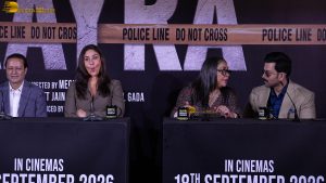 Daayra Trailer Launch attended by Kareena Kapoor, Meghna Gulzar, and Prithviraj Sukumaran