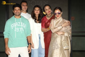 Dabba Cartel Screening attended by Rekha, Shabana Azmi, Nyra Banerjee, and Jyothika