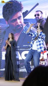Dacoit Trailer Launch attended by Adivi Sesh, Mrunal Thakur, and Zayn Marie Khan