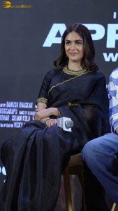 Dacoit Trailer Launch attended by Adivi Sesh, Mrunal Thakur, and Zayn Marie Khan