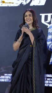 Dacoit Trailer Launch attended by Adivi Sesh, Mrunal Thakur, and Zayn Marie Khan