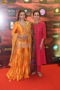 Actresses Aditi Rao Hydari and Dia Mirza at the Dadasaheb Phalke International Film Festival Awards 2024 ceremony