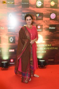 Actresses Aditi Rao Hydari and Dia Mirza at the Dadasaheb Phalke International Film Festival Awards 2024 ceremony