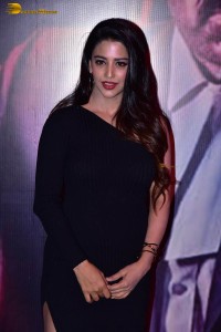 actress daksha nagarkar in a black slit dress