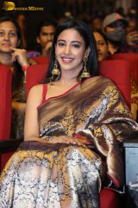 actress Daksha Nagarkar gorgeous in a shiny saree