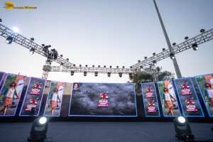 Telangana Minister Harish Rao and actor nani attend CM KCR Cricket trophy season 3 in Siddipet