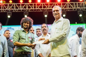 Telangana Minister Harish Rao and actor nani attend CM KCR Cricket trophy season 3 in Siddipet