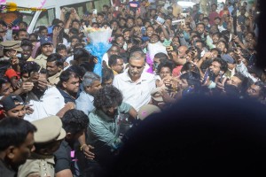 Telangana Minister Harish Rao and actor nani attend CM KCR Cricket trophy season 3 in Siddipet