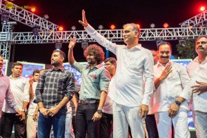 Telangana Minister Harish Rao and actor nani attend CM KCR Cricket trophy season 3 in Siddipet