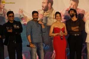 De De Pyaar De 2 Trailer Launch attended by Ajay Devgn, Rakul Preet Singh, and Madhavan