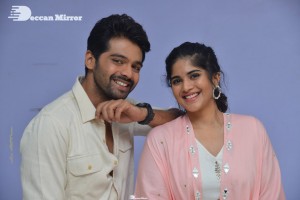 Telugu Movie Dear Megha Trailer Launch Event attended by Actors Pujita Ponnada and Adit Arun