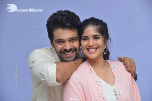Telugu Movie Dear Megha Trailer Launch Event attended by Actors Pujita Ponnada and Adit Arun