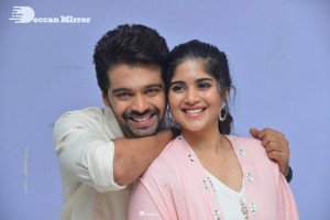 Telugu Movie Dear Megha Trailer Launch Event attended by Actors Pujita Ponnada and Adit Arun