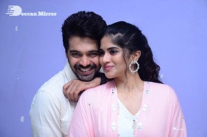 Telugu Movie Dear Megha Trailer Launch Event attended by Actors Pujita Ponnada and Adit Arun