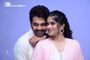 Telugu Movie Dear Megha Trailer Launch Event attended by Actors Pujita Ponnada and Adit Arun