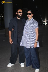 Ranveer Singh and Deepika Padukone spotted at Mumbai airport on January 7, 2025