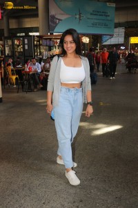 Indian tv actress deepika singh in a white top and denim jeans