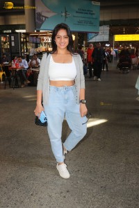 Indian tv actress deepika singh in a white top and denim jeans