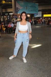 Indian tv actress deepika singh in a white top and denim jeans