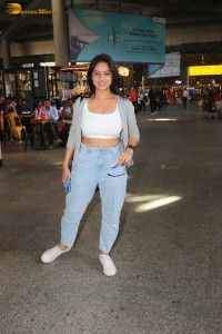 Indian tv actress deepika singh in a white top and denim jeans