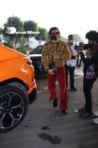 Deepika Padukone and Ranveer Singh at Mumbai Airport on December 15, 2021