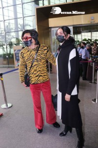 Deepika Padukone and Ranveer Singh at Mumbai Airport on December 15, 2021
