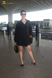 actress and singer Deepti Sadhwani gorgeous in a black shirt