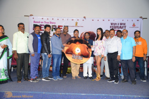 Telugu Movie Degree College Pre-Release Event attended by Heroine Divya Rai and other cast