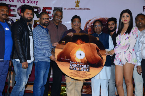 Telugu Movie Degree College Pre-Release Event attended by Heroine Divya Rai and other cast