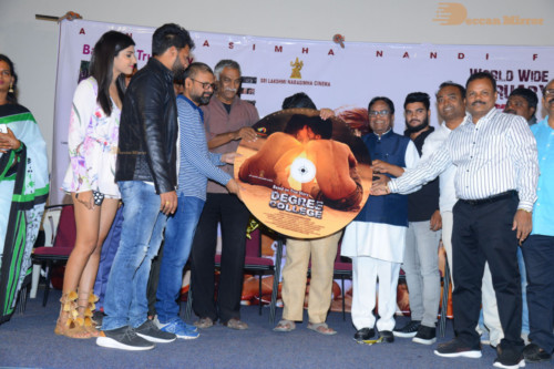 Telugu Movie Degree College Pre-Release Event attended by Heroine Divya Rai and other cast