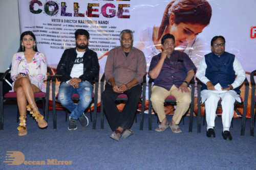 Telugu Movie Degree College Pre-Release Event attended by Heroine Divya Rai and other cast