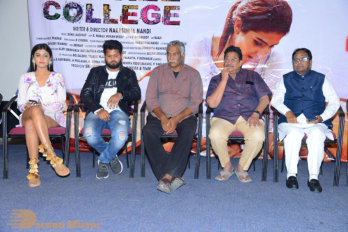 Telugu Movie Degree College Pre-Release Event attended by Heroine Divya Rai and other cast