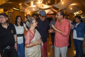 Pictures from Dev Anand’s 100th Birth Anniversary Celebrations, where his popular movies are being screened. Veteran Actress Waheeda Rehman and Actor Jackie Shroff led the tributes