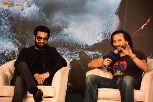 Devara Trailer Launch attended by Jr NTR, Janhvi Kapoor, and Saif Ali Khan