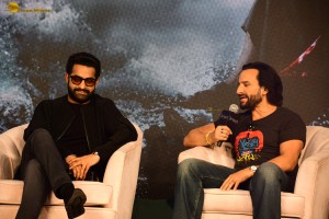 Devara Trailer Launch attended by Jr NTR, Janhvi Kapoor, and Saif Ali Khan