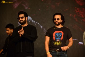 Devara Trailer Launch attended by Jr NTR, Janhvi Kapoor, and Saif Ali Khan