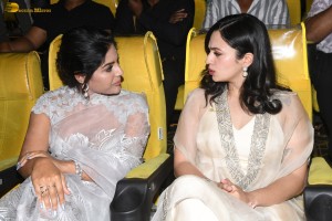 Devil Teaser Launch attended by Nandamuri Kalyan Ram, Samyuktha Menon, and Malvika Nair