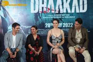 Pictures and the Video from the Trailer Launch of the film ‘Dhaakad’ - attended by Kangana Ranaut, Divya Dutta and Arjun Rampal