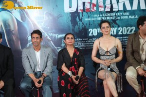 Pictures and the Video from the Trailer Launch of the film ‘Dhaakad’ - attended by Kangana Ranaut, Divya Dutta and Arjun Rampal