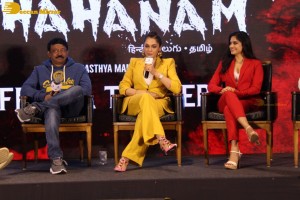 Ram Gopal Varma’s Dhahanam Press Meet attended by Sayaji Shinde and Naina Ganguly