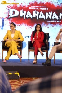 Ram Gopal Varma’s Dhahanam Press Meet attended by Sayaji Shinde and Naina Ganguly
