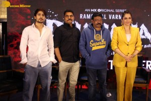 Ram Gopal Varma’s Dhahanam Press Meet attended by Sayaji Shinde and Naina Ganguly